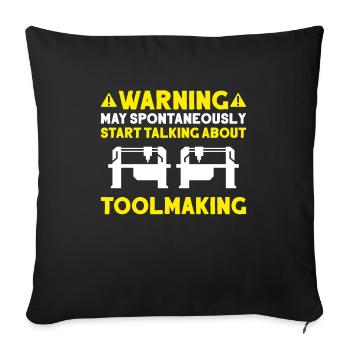 Tool Mechanic Toolmaker Tool & The Maker - Sofa pillowcase 17,3'' x 17,3'' (45 x 45 cm) - black - Front