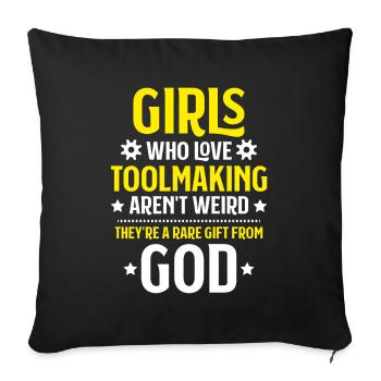 Tool Mechanic Toolmaker Tool & The Maker - Sofa pillowcase 17,3'' x 17,3'' (45 x 45 cm) - black - Front