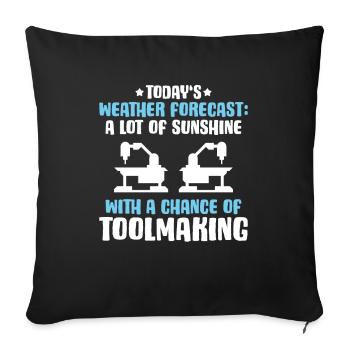 Tool Mechanic Toolmaker Tool & The Maker - Sofa pillowcase 17,3'' x 17,3'' (45 x 45 cm) - black - Front