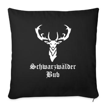 Schwarzwälder Bub - Sofakissenbezug 45 x 45 cm - Schwarz - Vorne