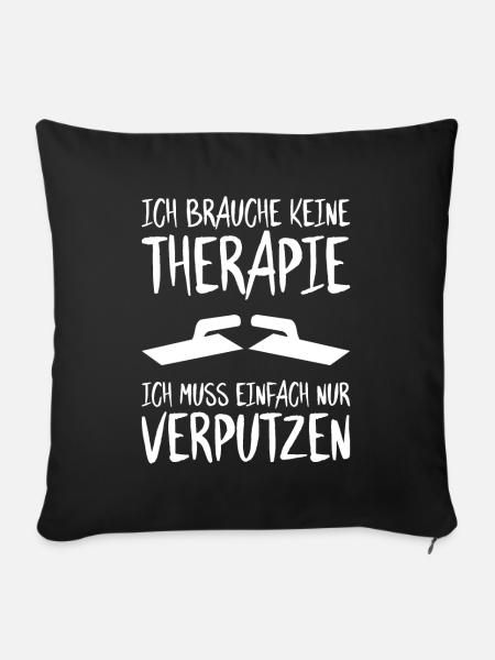 Stuckateur Plasterer Stukkateur Gipser Verputzer - Sofakissenbezug 45 x 45 cm - Schwarz