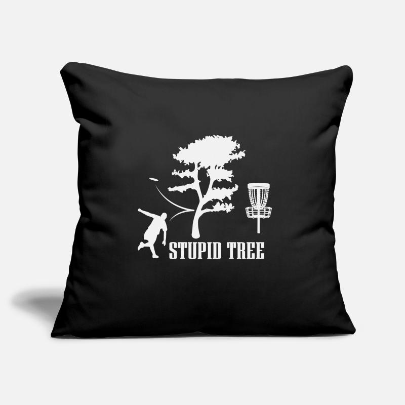 Stupid Tree, Conception de disc golf, Lecteur de disc golf Housse de coussin décorative 45 x 45 cm