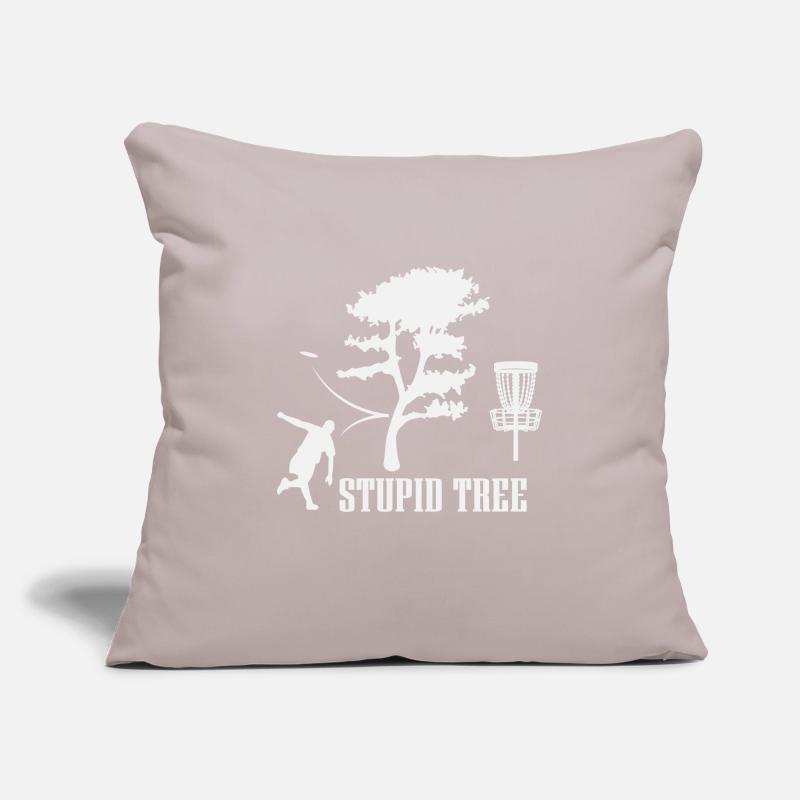 Stupid Tree, Disc Golf Design, Disc Golf Player Sofa pillowcase 17,3'' x 17,3'' (45 x 45 cm)