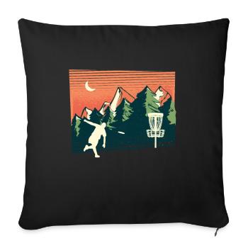 Trend Sport Disc Golf, Nature, Geometry Design - Sofa pillowcase 17,3'' x 17,3'' (45 x 45 cm) - black - Front