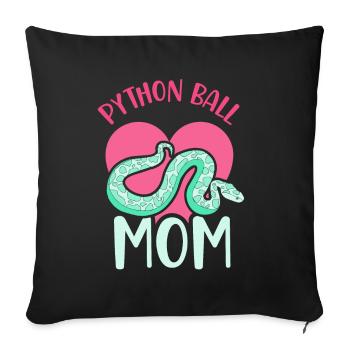 Python ball mom - Sofakissenbezug 45 x 45 cm - Schwarz - Vorne