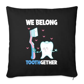 Dentist Dental Assistant Dental Assistant Gift - Sofa pillowcase 17,3'' x 17,3'' (45 x 45 cm) - black - Front