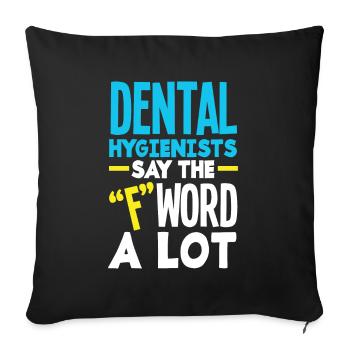 Dentist Dental Assistant Dental Assistant Gift - Sofa pillowcase 17,3'' x 17,3'' (45 x 45 cm) - black - Front