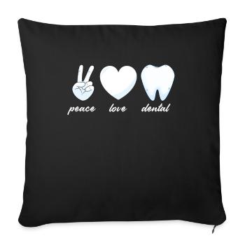 Dentist Dental Assistant Dental Assistant Gift - Sofa pillowcase 17,3'' x 17,3'' (45 x 45 cm) - black - Front