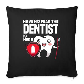 Dentist Dental Assistant Dental Assistant Gift - Sofa pillowcase 17,3'' x 17,3'' (45 x 45 cm) - black - Front