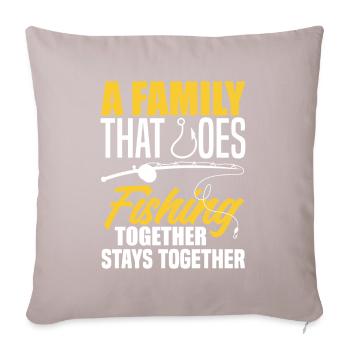 Fun Fishing Angler Fisherman Gift - Sofa pillowcase 17,3'' x 17,3'' (45 x 45 cm) - light taupe - Front