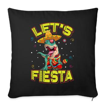 Trex Sombrero Merry Christmas Cinco De Mayo - Sofa pillowcase 17,3'' x 17,3'' (45 x 45 cm) - black - Front