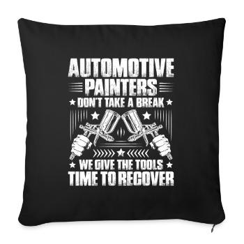 Peintre de véhicule Peintre d’automobile Peintre d’automobiles - Housse de coussin décorative 45 x 45 cm - noir - Devant