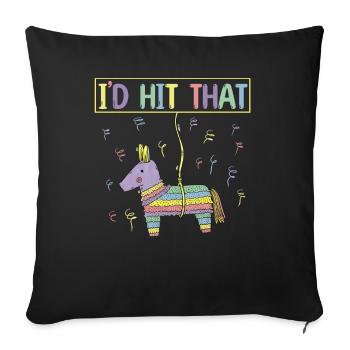 Pinata Fiesta Happy Cinco De Mayo - Housse de coussin décorative 45 x 45 cm - noir - Devant