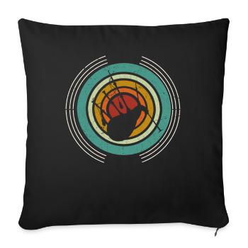 Retro Bagpipes Loud Musical Instrument - Sofa pillowcase 17,3'' x 17,3'' (45 x 45 cm) - black - Front