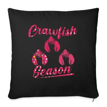 Cancer Season Women Crabs Cook Lobster - Sofa pillowcase 17,3'' x 17,3'' (45 x 45 cm) - black - Front