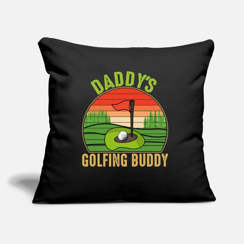 Le copain de golf de papa Housse de coussin décorative 45 x 45 cm