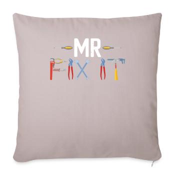 Mr Fix It Mécanicien Correspondance de la fête des pères - Housse de coussin décorative 45 x 45 cm - taupe clair - Devant