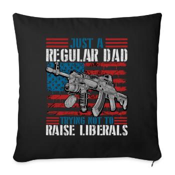 Essayer de ne pas élever les libéraux - Housse de coussin décorative 45 x 45 cm - noir - Devant