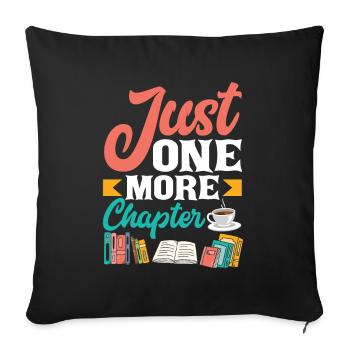 Bücherwurm Buchliebhaber Bibliothekar Geschenk - Sofakissenbezug 45 x 45 cm - Schwarz - Vorne