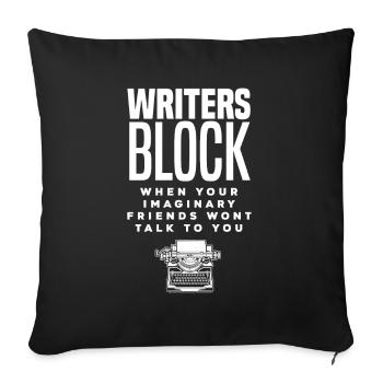 Author Author Funny Author Gift - Sofa pillowcase 17,3'' x 17,3'' (45 x 45 cm) - black - Front