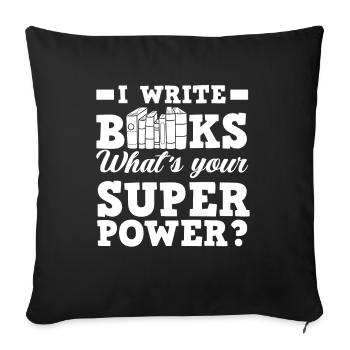 Author Author Funny Author Gift - Sofa pillowcase 17,3'' x 17,3'' (45 x 45 cm) - black - Front