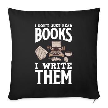 Author Author Funny Author Gift - Sofa pillowcase 17,3'' x 17,3'' (45 x 45 cm) - black - Front
