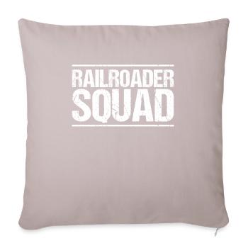 Railroader Train Driver Railroader - Sofa pillowcase 17,3'' x 17,3'' (45 x 45 cm) - light taupe - Front