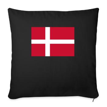Denmark Flag Danish Flag Danmark Denmark - Sofa pillowcase 17,3'' x 17,3'' (45 x 45 cm) - black - Front