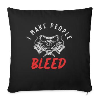 Tattooer Funny Tattoo Artist Tattooist Tattoo - Sofa pillowcase 17,3'' x 17,3'' (45 x 45 cm) - black - Front