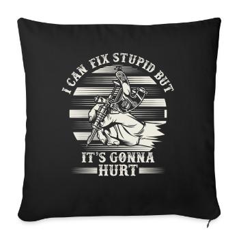 Funny Tattooer Quote Tattoo Artist Tattooist Inked - Sofa pillowcase 17,3'' x 17,3'' (45 x 45 cm) - black - Front