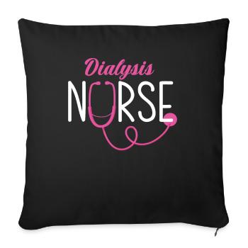 Nurse Nurse - Sofa pillowcase 17,3'' x 17,3'' (45 x 45 cm) - black - Front