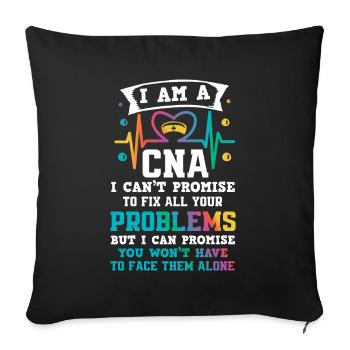 Nurse Nurse - Sofa pillowcase 17,3'' x 17,3'' (45 x 45 cm) - black - Front
