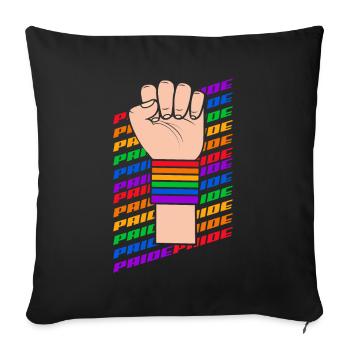 LGBT Pride LGBTQ Pride - Sofa pillowcase 17,3'' x 17,3'' (45 x 45 cm) - black - Front