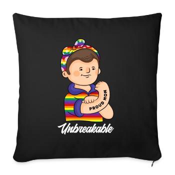 LGBT Pride LGBTQ Pride - Sofa pillowcase 17,3'' x 17,3'' (45 x 45 cm) - black - Front