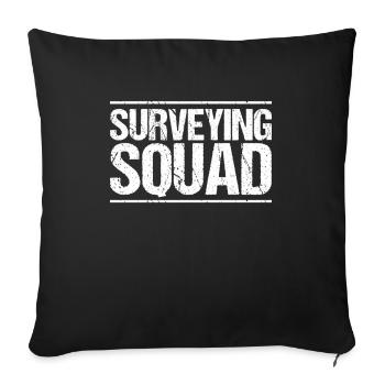 Vermessungstechniker Vermesser Land Surveyor - Sofa pillowcase 17,3'' x 17,3'' (45 x 45 cm) - black - Front