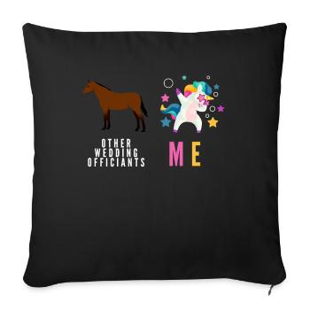 Registrar Registrar Registrar Wedding - Sofa pillowcase 17,3'' x 17,3'' (45 x 45 cm) - black - Front