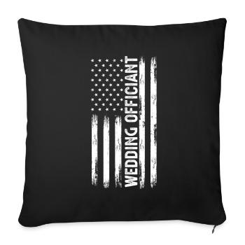 Registrar Registrar Registrar Wedding - Sofa pillowcase 17,3'' x 17,3'' (45 x 45 cm) - black - Front