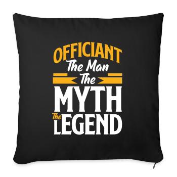 Registrar Registrar Registrar Wedding - Sofa pillowcase 17,3'' x 17,3'' (45 x 45 cm) - black - Front
