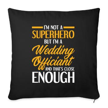 Registrar Registrar Registrar Wedding - Sofa pillowcase 17,3'' x 17,3'' (45 x 45 cm) - black - Front
