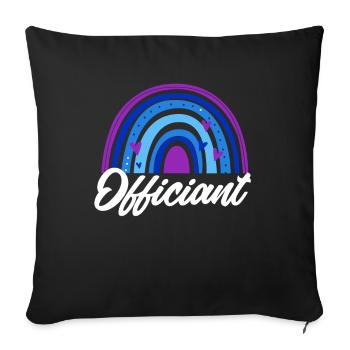 Registrar Registrar Registrar Wedding - Sofa pillowcase 17,3'' x 17,3'' (45 x 45 cm) - black - Front