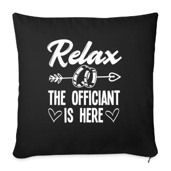 Registrar Registrar Registrar Wedding - Sofa pillowcase 17,3'' x 17,3'' (45 x 45 cm) - black - Front