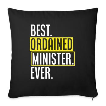 Registrar Registrar Registrar Wedding - Sofa pillowcase 17,3'' x 17,3'' (45 x 45 cm) - black - Front