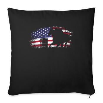 Fun Horse Racing Horse Racing Gift Idea - Sofa pillowcase 17,3'' x 17,3'' (45 x 45 cm) - black - Front