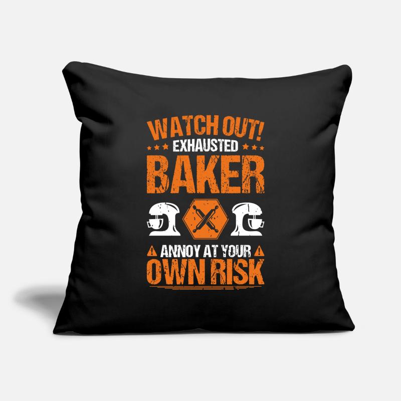 Baker Baking Baker Bakery Baking Sofa pillowcase 17,3'' x 17,3'' (45 x 45 cm)