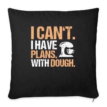 Baker Baking Baker Bakery Baking - Sofa pillowcase 17,3'' x 17,3'' (45 x 45 cm) - black - Front