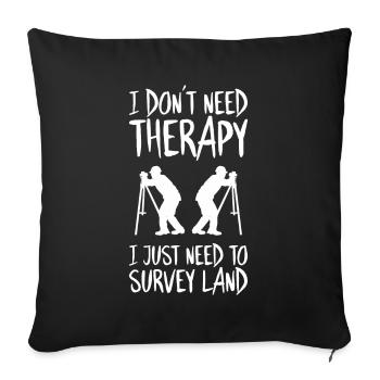 Vermessungstechniker Vermesser Land Surveyor - Sofa pillowcase 17,3'' x 17,3'' (45 x 45 cm) - black - Front