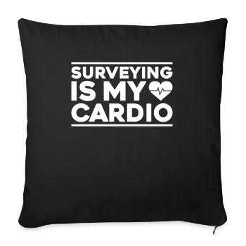 Vermessungstechniker Vermesser Land Surveyor - Sofa pillowcase 17,3'' x 17,3'' (45 x 45 cm) - black - Front
