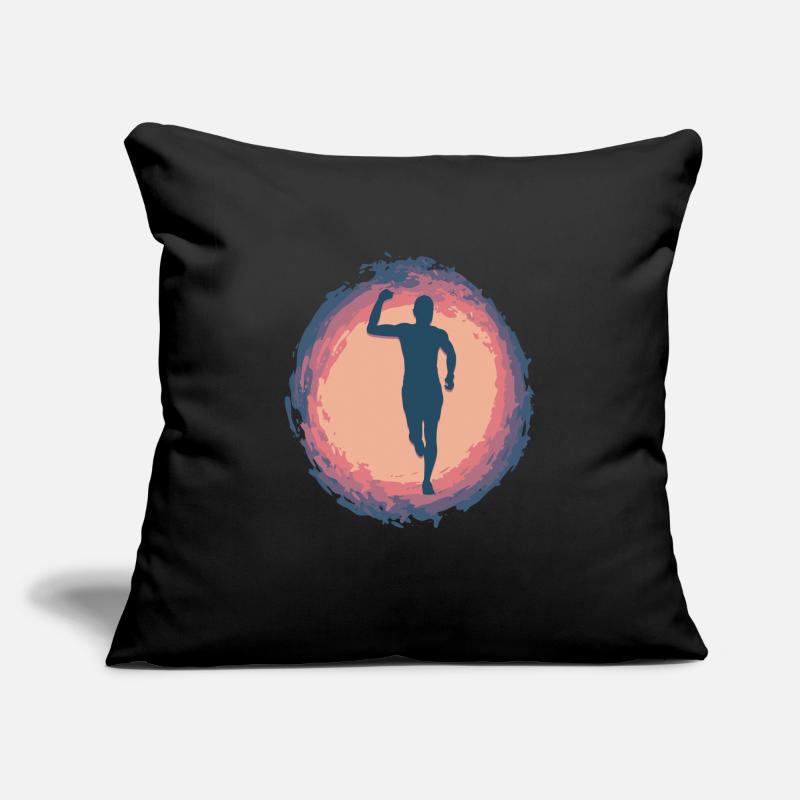 Splash Marathon, Trail Running Housse de coussin décorative 45 x 45 cm