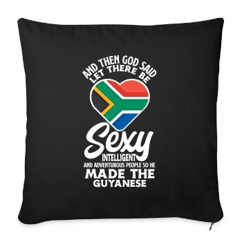 Lustiges Geschenk Zum Guyanischen Erbe - Sofakissenbezug 45 x 45 cm - Schwarz - Vorne