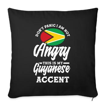 Lustiges Geschenk Zum Guyanischen Erbe - Sofakissenbezug 45 x 45 cm - Schwarz - Vorne